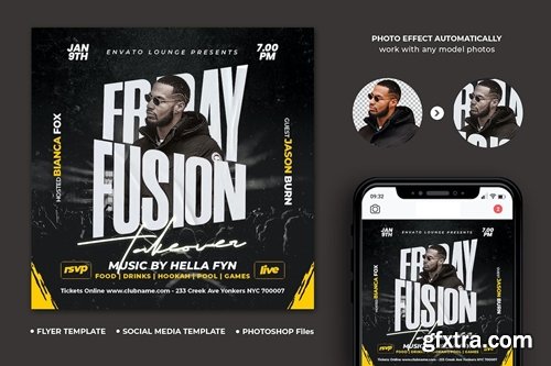 Night Club Flyer SF8S6ZW