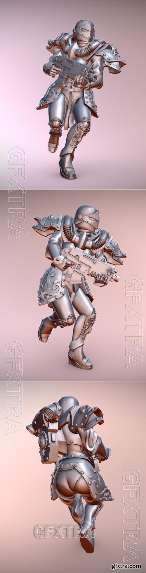 Space Nun 6 &ndash; 3D Print Model