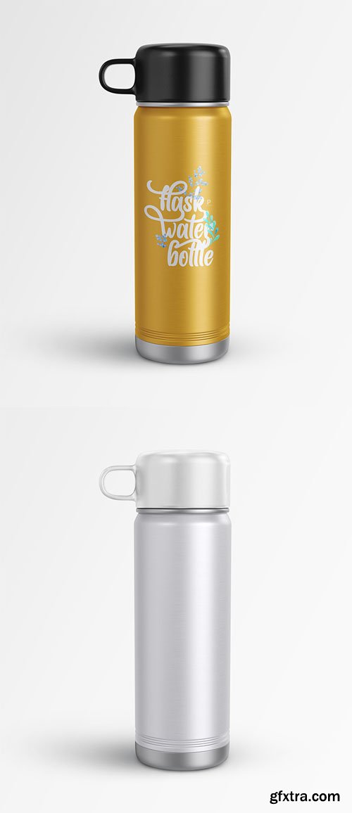 Water Flask - PSD Mockup Template Water Flask - PSD Mockup Template