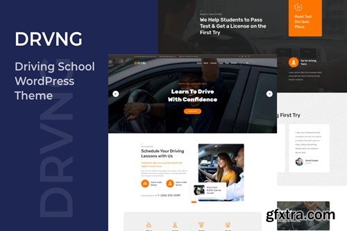 ThemeForest DRVNG - Driving School WordPress Theme SDJB5CP