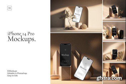 iPhone 14 Pro Elegant Mockups