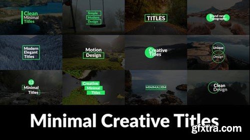 Videohive Minimal Creative Titles 45716173