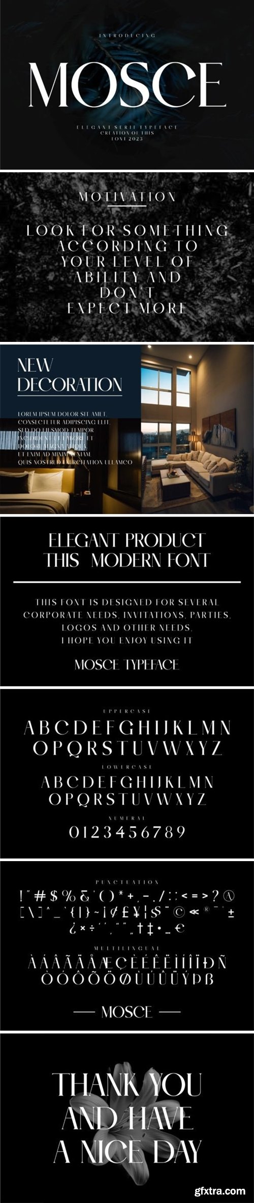 Mosce Font Mosce Font