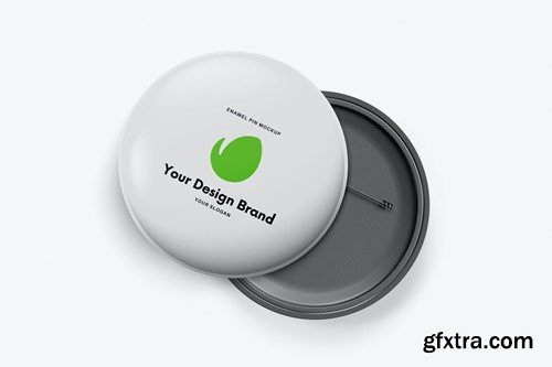 Enamel Pin Mockup Enamel Pin Mockup