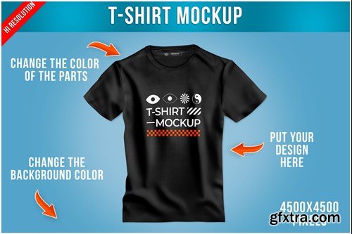 T-Shirt Mockup - Front View