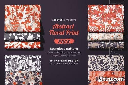 Abstract Floral Print - Seamless Pattern 