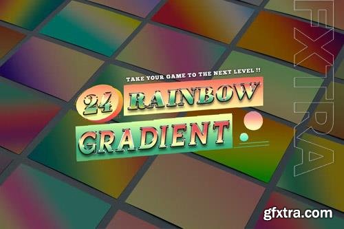 Collection 24 Rainbow Gradients Multicolor Photoshop