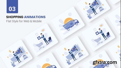 Videohive Shopping Online Animations - Flat Concept 45801372 Videohive Shopping Online Animations - Flat Concept 45801372