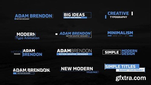 Videohive Minimal Smooth Titles 45810366 Videohive Minimal Smooth Titles 45810366