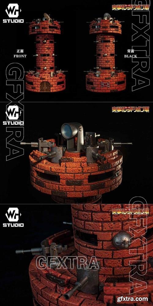 Red Ribbon Army Muscle Tower 3D Print Model » GFxtra