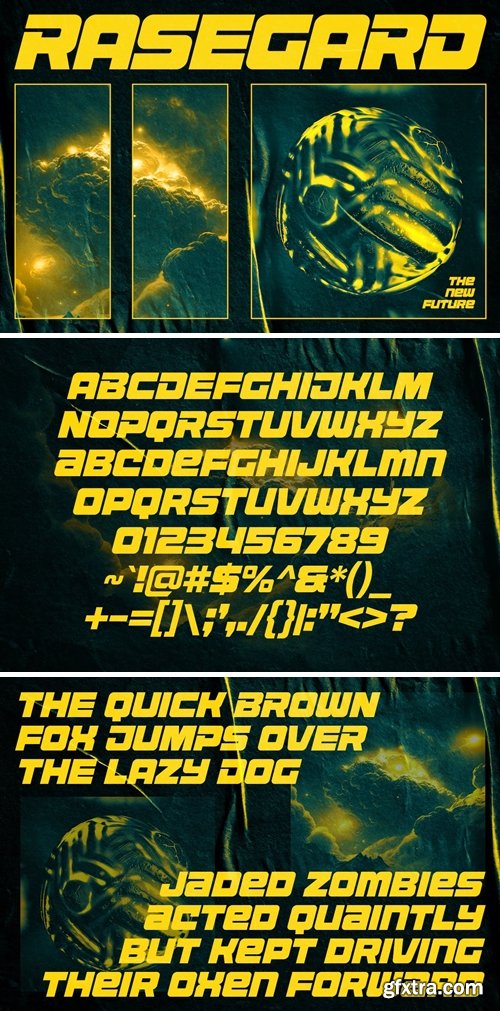 Rasegard - Futuristic Bold Fast Fonts Rasegard - Futuristic Bold Fast Fonts