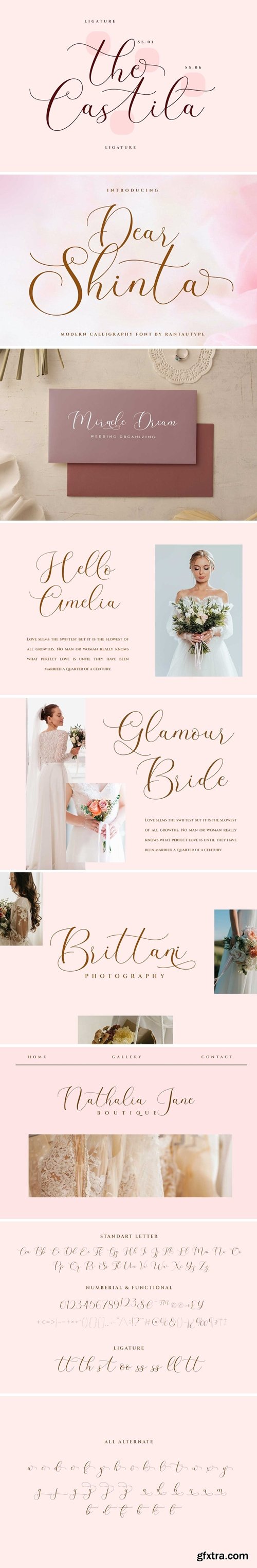 Dear Shinta Modern Calligraphy Script Font Dear Shinta Modern Calligraphy Script Font