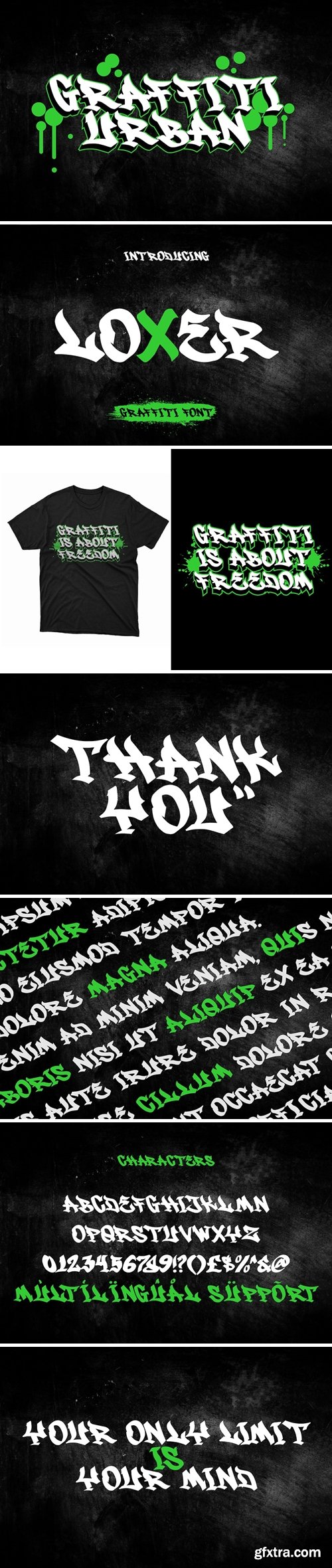 Loxer - Brush Graffiti Font