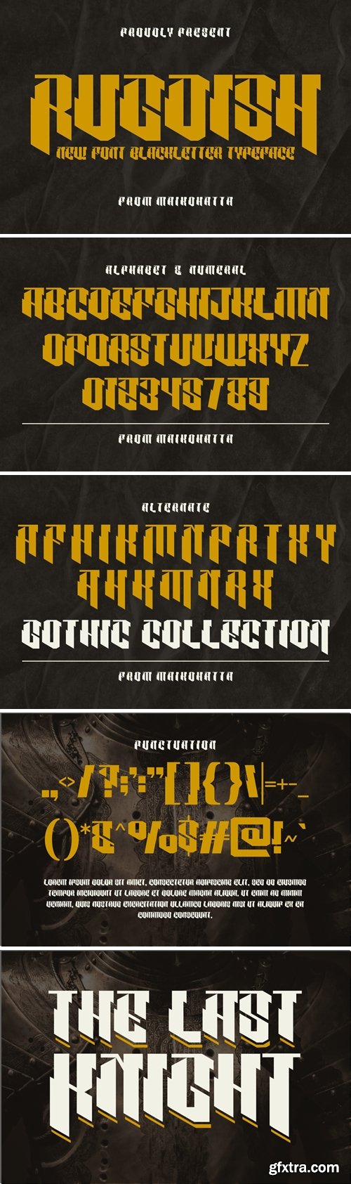 RUGOISH - Blackletter Font