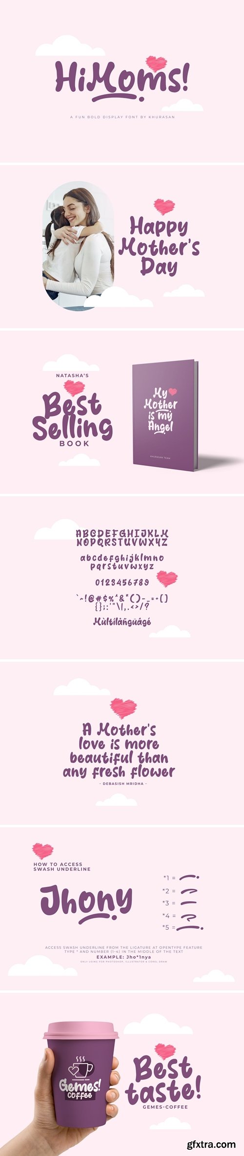 FontBundles - HiMoms 2584443 FontBundles - HiMoms 2584443