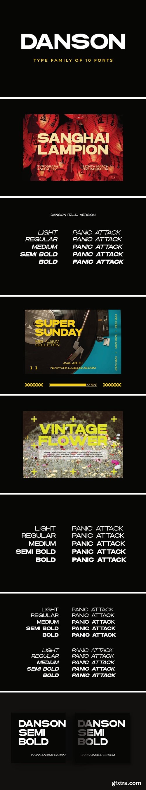 Danson Sans serif Font Family