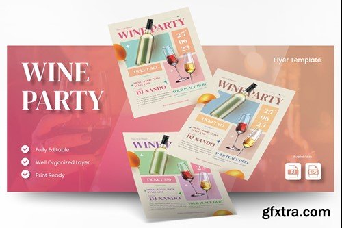 National Day of Wine Flyer Ai & EPS Template B9ZJJ57 National Day of Wine Flyer Ai & EPS Template B9ZJJ57