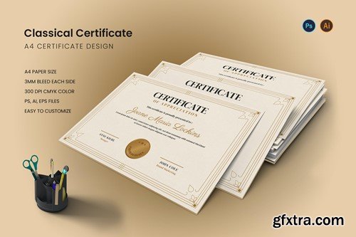 Classical Certificate 9DLVWB7 Classical Certificate 9DLVWB7