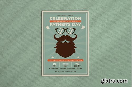 Fathers Day Flyer VY6KBK4 Fathers Day Flyer VY6KBK4