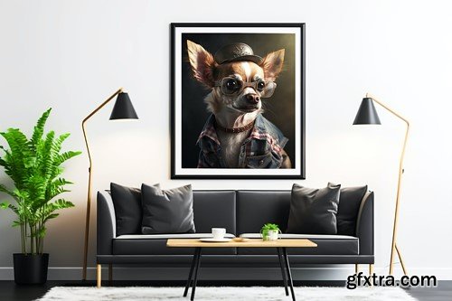 Poster Frame Mockup F7E6WP6