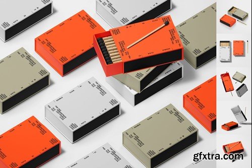 Matches Box Mockup Set YRJB723