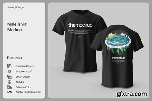 Male Tshirt Mockup 4WFP52A Male Tshirt Mockup 4WFP52A
