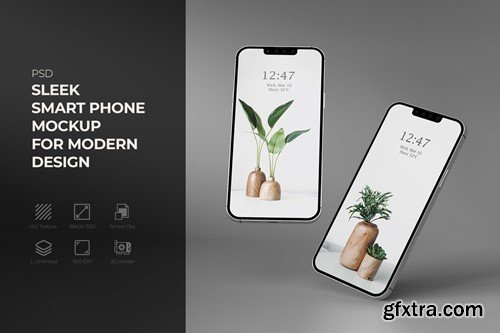 Sleek Smartphone Mockup for Modern Designs T3EHYM3 Sleek Smartphone Mockup for Modern Designs T3EHYM3