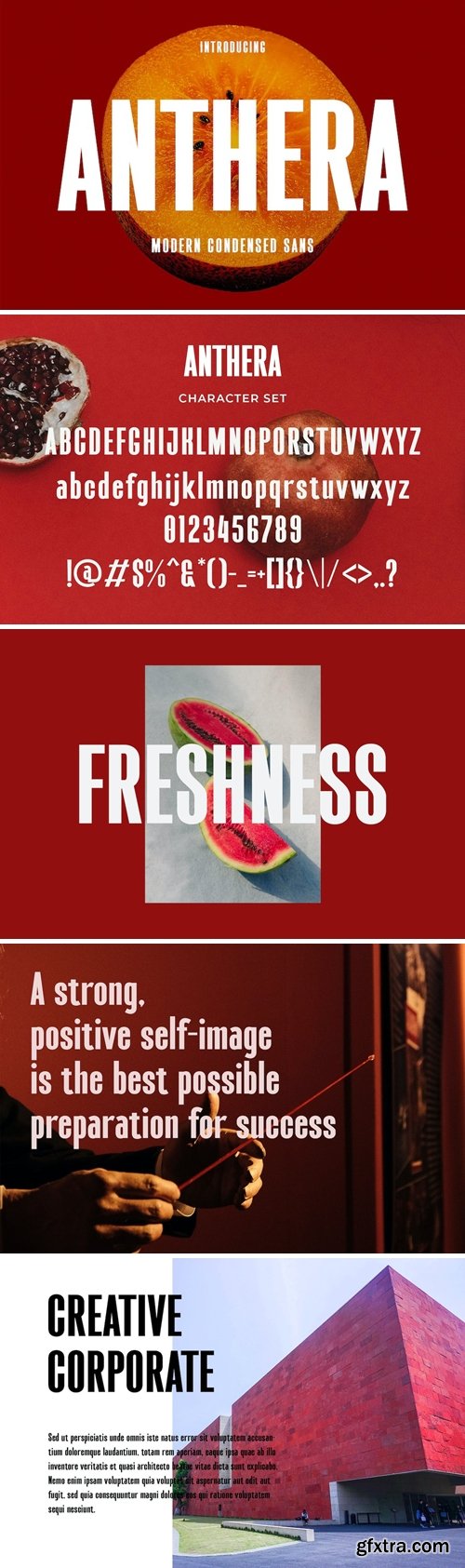 Anthera - Modern Condensed Sans Serif Anthera - Modern Condensed Sans Serif