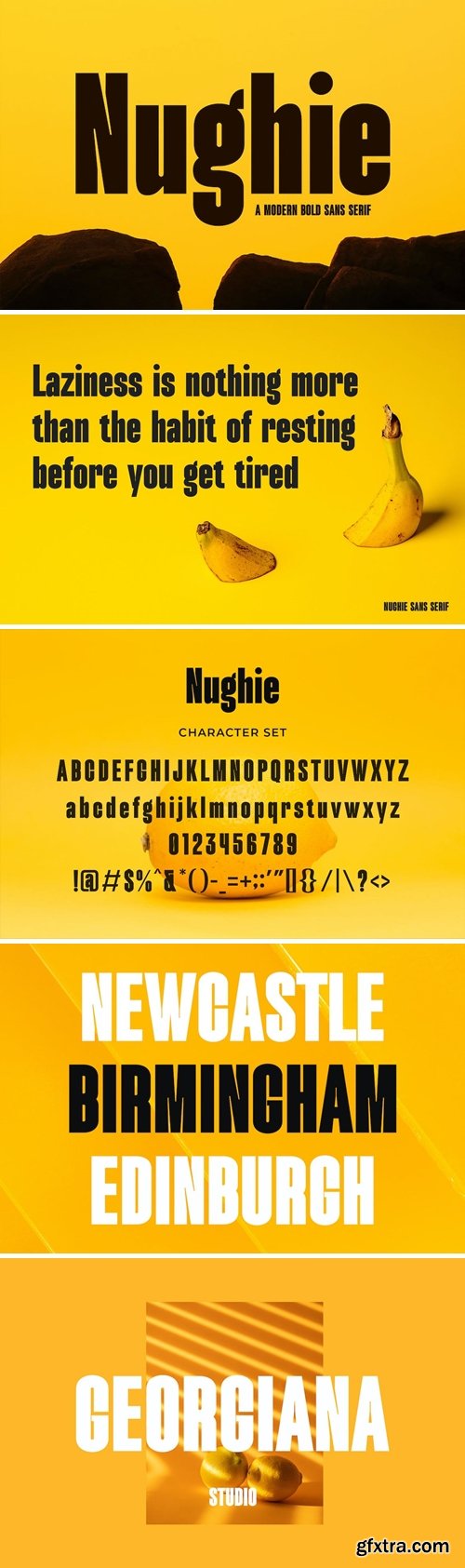 Nughie - Modern Bold Sans Serif Font