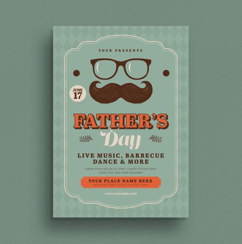 Father's Day Flyer Layout 208808736