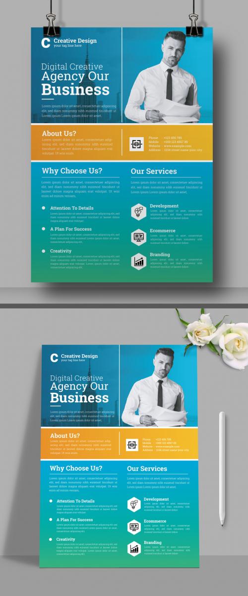 Business Agency Digital Business Flyer Design Template 570490928