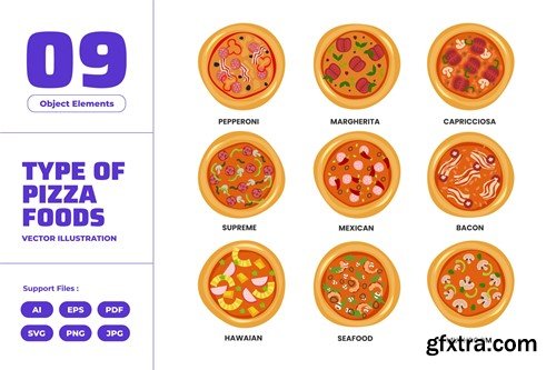 Various Pizza Menu Fast Food Collection VCGFAXZ Various Pizza Menu Fast Food Collection VCGFAXZ