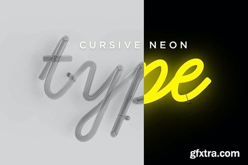 Cursive Neon Type HBD66Z Cursive Neon Type HBD66Z