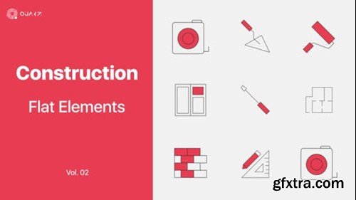 Videohive Constructions Icons Vol. 02 45828847
