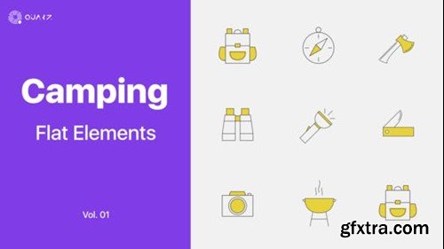Videohive Camping Icons Vol. 01 45828793 Videohive Camping Icons Vol. 01 45828793