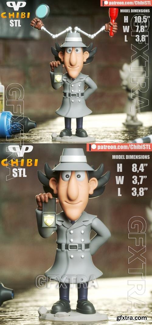 3DXM - Inspector Gadget Chibi – 3D Print Model » GFxtra