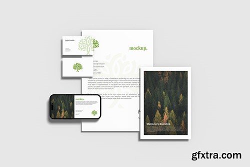 Corporate stationery mockup 9TZCRV2