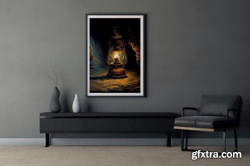 Modern Design Frame Mockup Room ATXK3J3 Modern Design Frame Mockup Room ATXK3J3