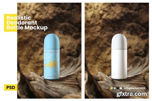 Deodorant Bottle Mockup BUKSMKY Deodorant Bottle Mockup BUKSMKY
