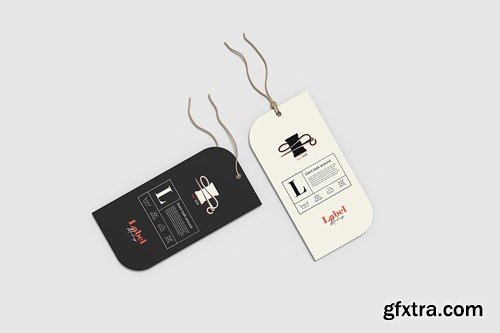 Clothing Label Mockup BJSLT54 Clothing Label Mockup BJSLT54