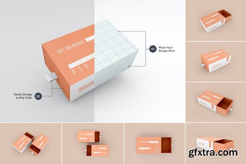 Gift Box Packaging Mockup Collection 7E2RJZW Gift Box Packaging Mockup Collection 7E2RJZW