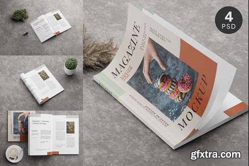 Magazine Mockup Fit to All Design Styles E7S7YXZ