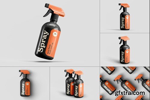 Spray Bottle Mock-up XEH3XF3 Spray Bottle Mock-up XEH3XF3