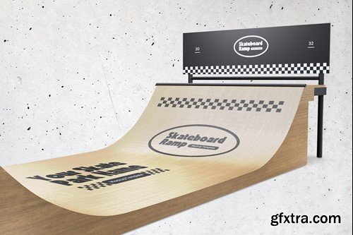 Skateboard Ramp Mockup EE83RRF Skateboard Ramp Mockup EE83RRF
