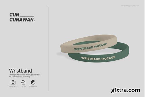 Wristband Mockup 4KQJF27 Wristband Mockup 4KQJF27