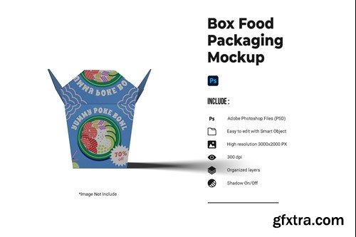 Box Food Packaging Mockup JHJ5X8P Box Food Packaging Mockup JHJ5X8P