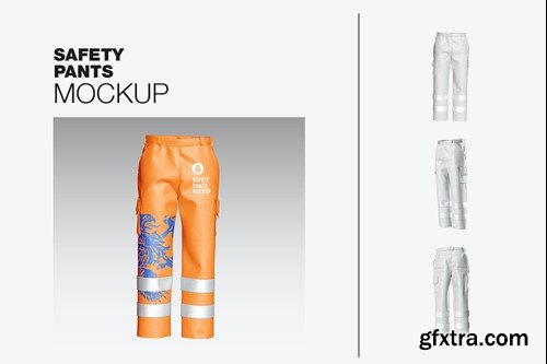 Safety Work Pants Mockup GHHX46J Safety Work Pants Mockup GHHX46J