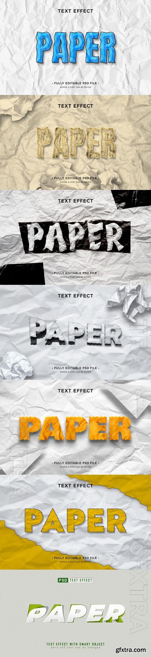 PSD paper text effect