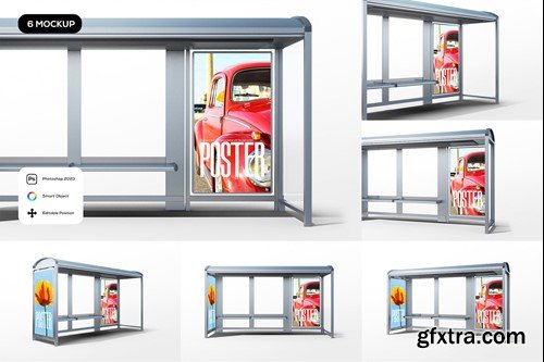 Poster Bus Station Mockup J45RJ9V Poster Bus Station Mockup J45RJ9V