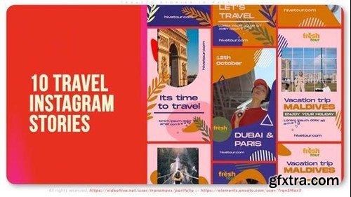Videohive Travels Stories IG Pack 45821583